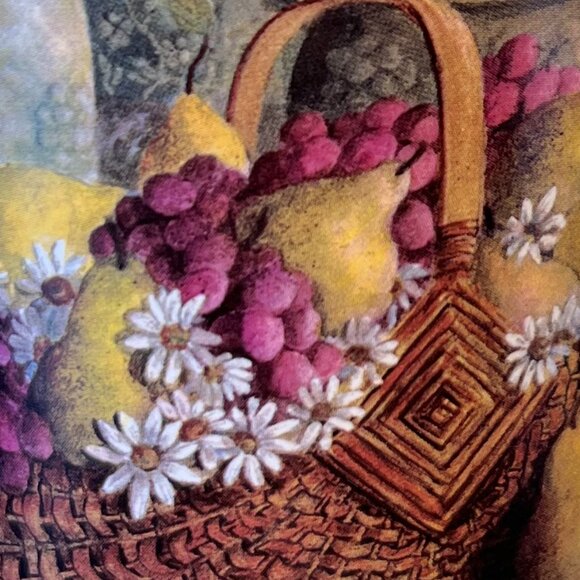 Vintage LANG & WISE “Roses and Pears” Ceramic Mug ~ Artwork by Anna Krajewski - Picture 6 of 13